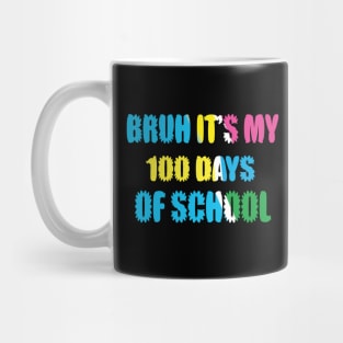bruh it's my 100 days of school Mug